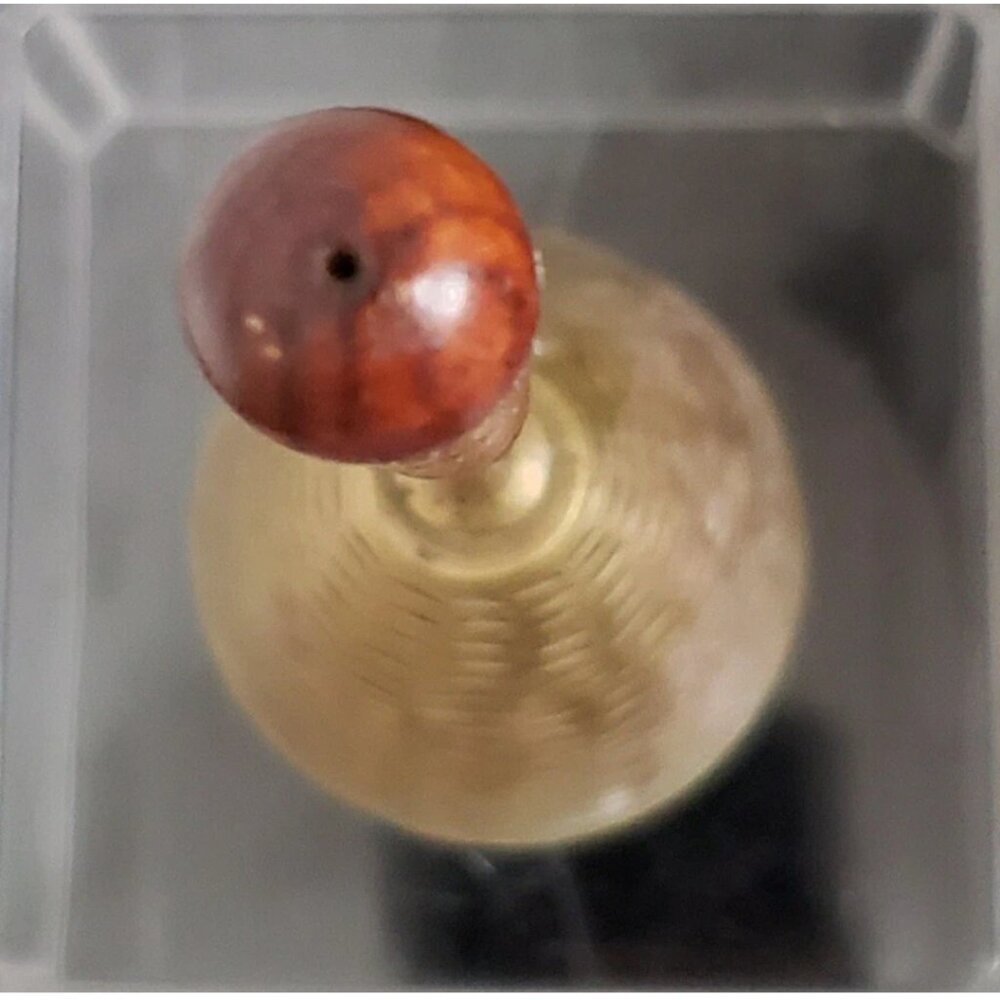 4/$20 Vintage Wood Brass Bell Engraved Dash Pattern India Indian H549 Handbell - Picture 6 of 16